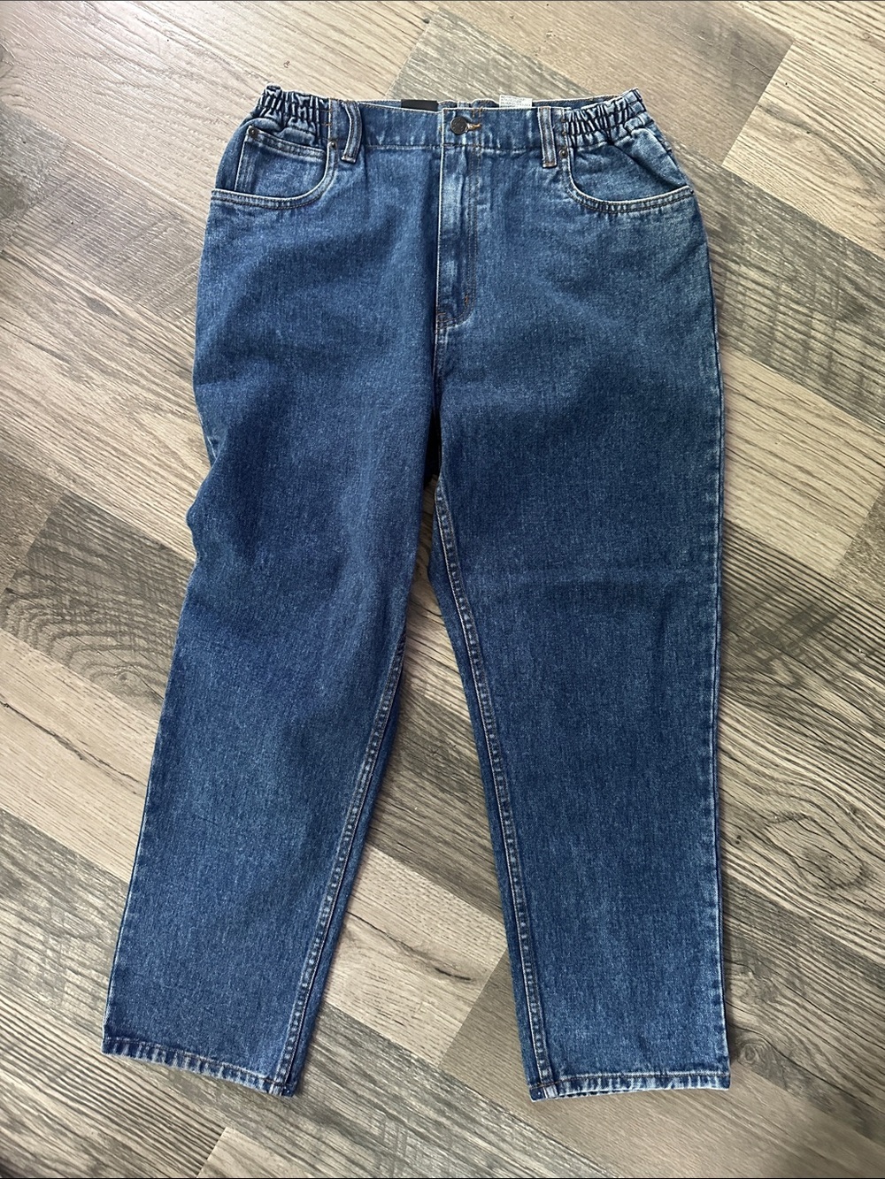 Bill Blass NWT vintage Relaxed Fit Blue Denim Jeans elastic women’s 16P